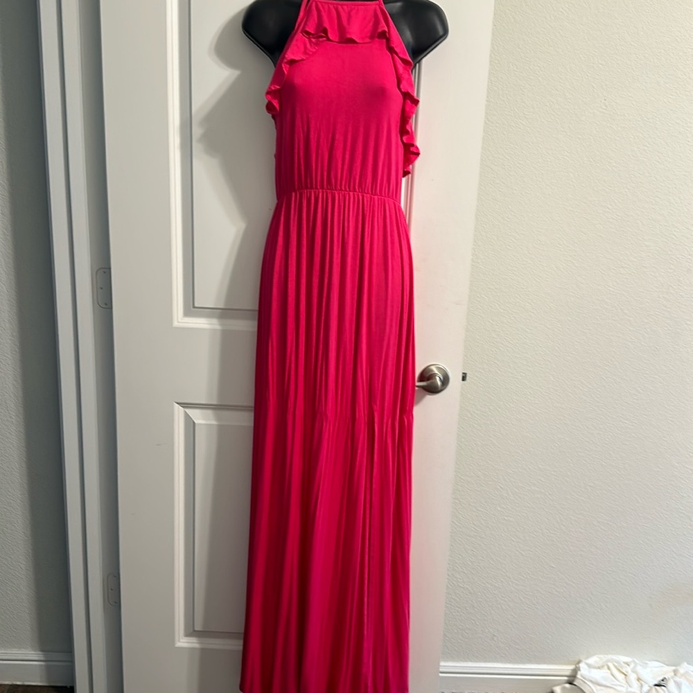 Pink maxi dress